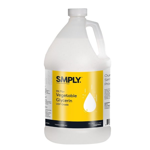Smply SMPLY. 99.7% Pure USP Vegetable Glycerin - Food Grade - 1 Gallon SMPLY-GLY-1G